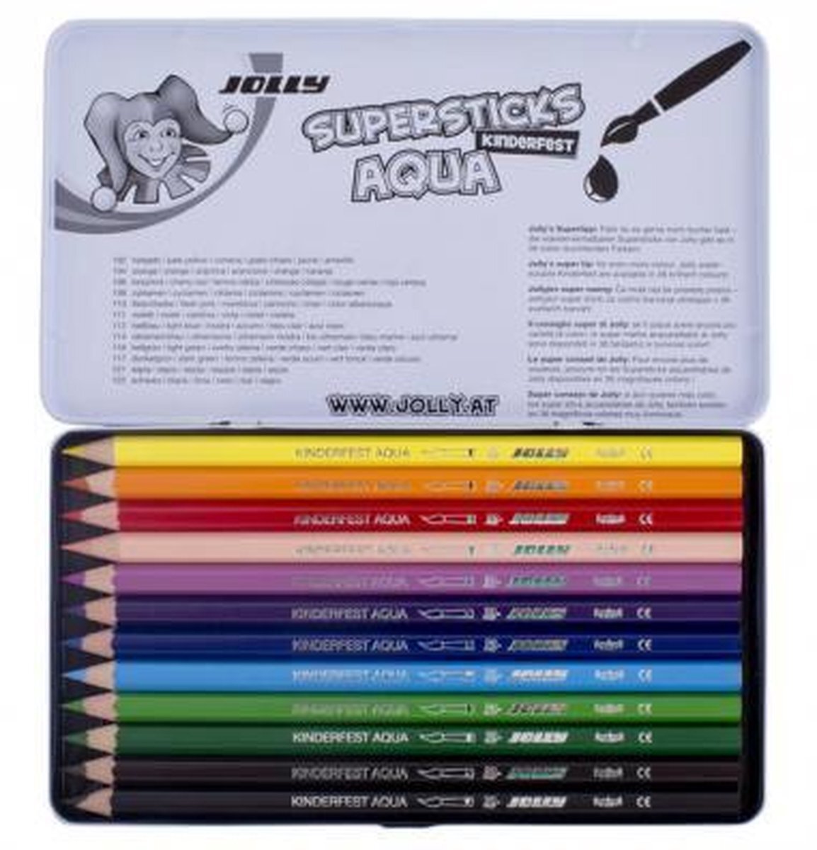 Jolly Supersticks Aqua Aquarelpotloden 12 stuks