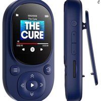 ELVANZA Muziekspeler, MP3-speler, speciale MP4-muziekspeler, Bluetooth-speler met opnamefunctie, blauw 64 GB
