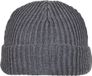 Build your Brand Recycled Yarn Fisherman Beanie BY154 - Asphalt - One size