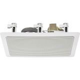 Monacor ESP-17/WS Haut-parleur encastrable PA 15 W 100 V Blanc 1 pièce(s)