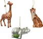Decoris Dieren glas l9b3.2h13.6 cm bruin a3