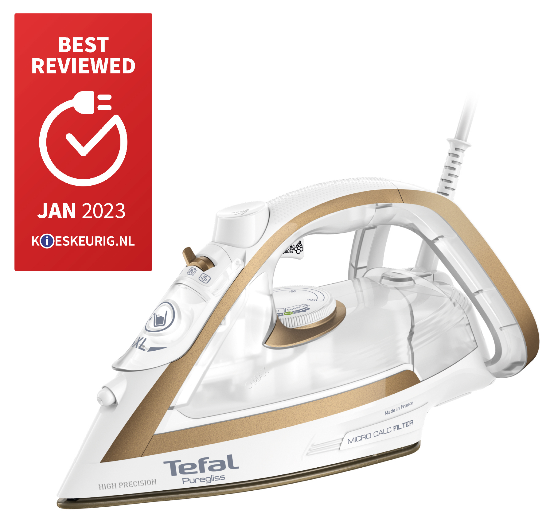 Tefal FV8042 Puregliss FV8042 stoomstrijkijzer | STRIJKIJZER | Wij ...