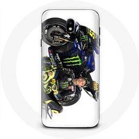 Maniacase Hoesje voor Samsung Galaxy S5 Valentino Rossi Snelheidscoureur witte achtergrond