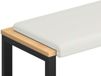 vidaXL Bankkussen Kunstleer Wit Diepte 35 cm