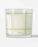 HEMA Bougie Parfumée ⌀10x10cm Verre Carreaux Vanille (ivoire)