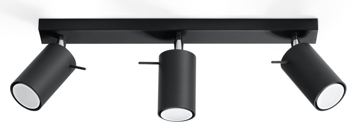 SOLLUX lighting RING 3 Black - Plafondspot - GU10