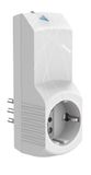 Bticino S3623DC Smart wifi-stopcontact, Italiaanse intelligente wandcontactdoos, energiebewaking via app, spraakbediening, timerfunctie, compatibel met Alexa en Google Home, kleine stekker 10 A, wit