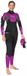 Mares Ice Skin semi-drysuit noir, violet XS femme
