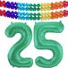 Folat Verjaardag Leeftijd folieballon - 25 jaar - groen - 86 cm