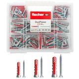 Fischer 544546 Duopower Kit universele pluggen met schroef, kleurloos.