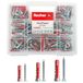 Fischer 544546 Duopower Kit universele pluggen met schroef, kleurloos.