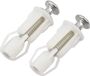 OEM Shenzhen Haorui Industrial Technology Co., Ltd. WC-bril deksel schroeven Easy Install 2 stuks toiletbrilbevestigingen