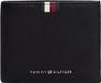 Tommy Hilfiger Portemonnee Leer Unisex Volwassenen Zwart