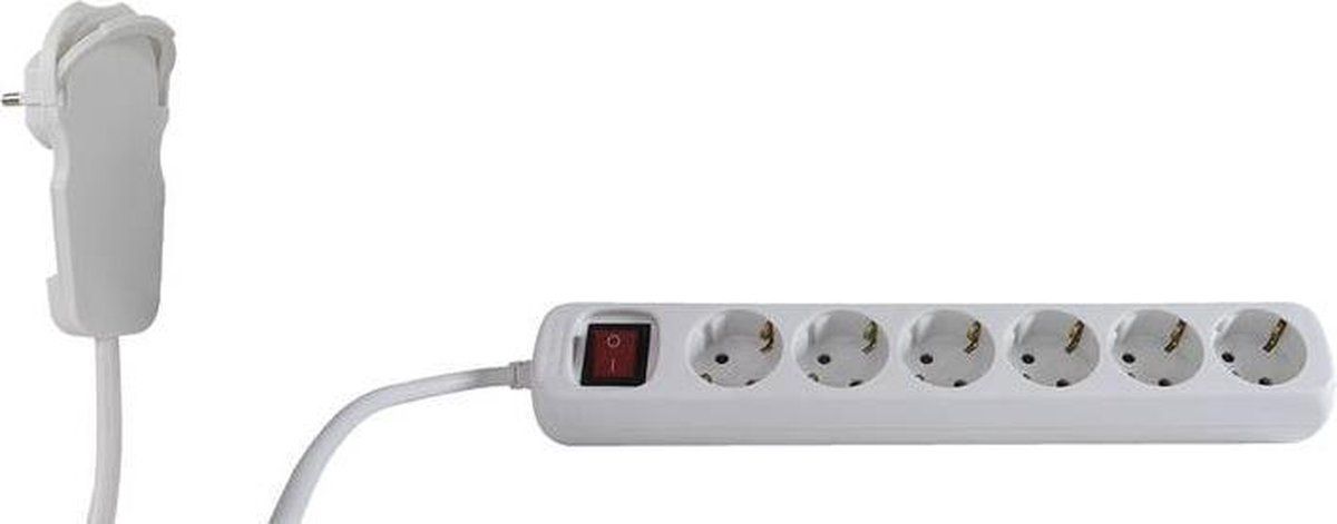 REV Ritter Platte stekker met randaarde 230 V Wit IP20