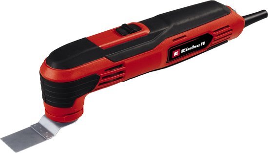 Einhell Elektrische Multitool TC-MG 250 CE - 250 W - Constante elektronica - Stofafzuiging - Incl. 9x schuurpapier, Schraper en Zaagblad