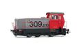Electrotren HE2014 RENFE, manoeuvrerlocomotief 309, rood-grijze decoratie, EP.V Loco, diesel, kleur
