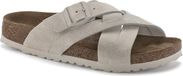 Birkenstock Lugano Daim Cuir Étroit Blanc 38