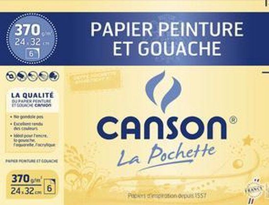 Canson Montval Tekenpapier 300 g/m² 500 x 650 mm Wit