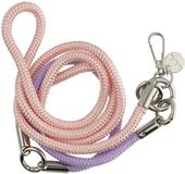 123watches Telefoonkoord Flexicord - rose paars - zilver