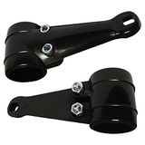 Cyclingcolors 2 x koplamphouder zwart lang motorfiets scooter bromfiets poot bevestiging lamp verlichting