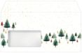 SIGEL Kerstenveloppen 22 x 11 cm | DU648, motief "Little Pines", met venster, 50 stuks