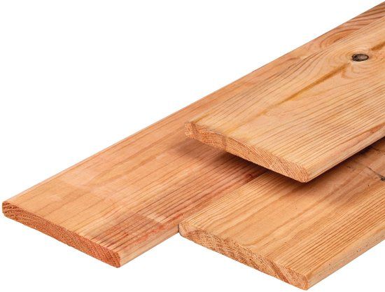 Merkloos Tuindeco Plank Red Class Wood 1,6x14,0x400 cm