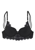 s.Oliver Dames push-up beha in zwart, cup A, zwart, 75A