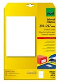 Sigel LA181 Printeretiketten Wit Zelfklevend A4 25 vel