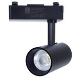 Led-railspot met twee draden, zwart, 10 W