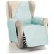 ECOMMERC3 Bankhoes voor 1-zits, super verstelbaar, voor 1-zitsbank/relax, omkeerbaar, beige/aquamarijn, gewatteerd en extra zacht, 100% Made in Spain