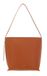 COCCINELLE Leren schoudertas handtas C-Me Lock Handbag Grained Leather Crab Lichtbruin