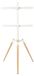 Meuble TV - Support TV au sol - Convient aux écrans de 81–165 cm - Deux compartiments - Assemblé - Design moderne - Blanc