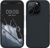 kwmobile telefoonhoesje geschikt voor Apple iPhone 16 Pro - Hoesje met siliconen coating - Smartphone case in bosbesblauw