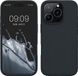 kwmobile telefoonhoesje geschikt voor Apple iPhone 16 Pro - Hoesje met siliconen coating - Smartphone case in bosbesblauw