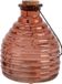 Decoris Wespenvanger/wespenval met hengsel - glas - rood - D13 x H17 cm