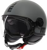 MOMO FGTR Classic Mono S26 Jethelm - Grijs Mat