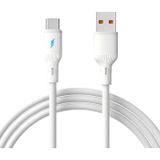 AKYGA AK-USB-59 USB-C naar USB-A kabel 1 m siliconen LED 480 Mbit/s USB 2.0 snel opladen flexibele oplaadkabel universeel
