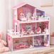 Maison de poupée en bois, 3 étages, 5 chambres, 24 meubles, convient aux enfants à partir de 3 ans