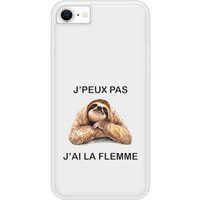 Apple Siliconen hoesje compatibel met iPhone 7 Ik kan het niet, ik ben lui