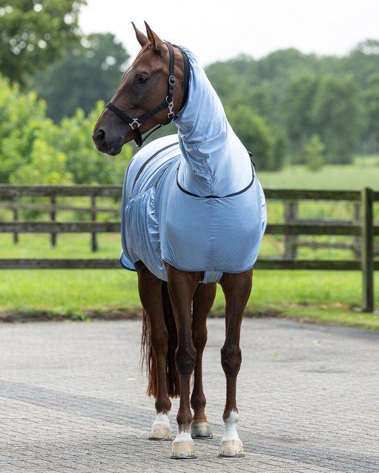 E essentials goedkopepaardendekens.nl Eczeemdeken Steel Blue