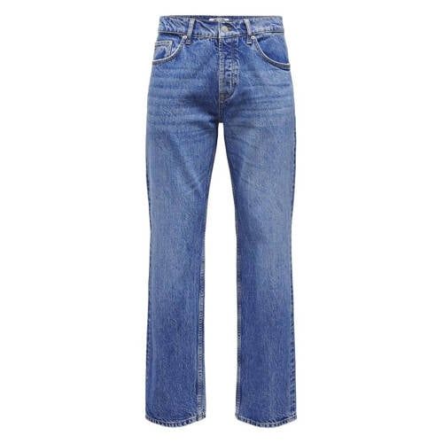 ONLY & SONS ONSEDGE Straight Fit Jeans - Bright Blue Denim