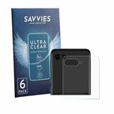 Savvies Screenprotector voor Motorola Razr 70 Plus (Achterdisplay) - Folie Beschermfolie transparant 6 Stuks