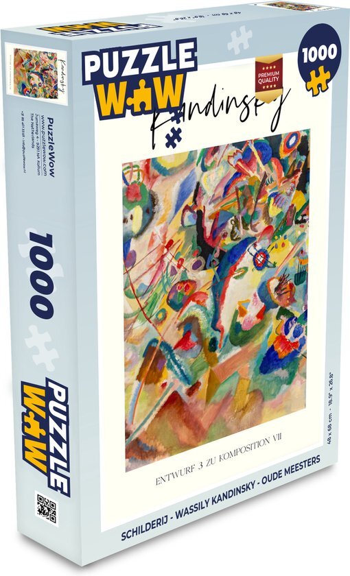 MuchoWow Puzzel Schilderij - Wassily Kandinsky - Oude meesters - Legpuzzel - Puzzel 1000 stukjes volwassenen