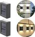 Vyzio Solar Wandlamp Buiten - Zonne-energie - 2 Stuks - Zwart