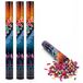 Merkloos / Sans marque Confetti kanon in een kleurenmix - 4x - Papieren confetti snippers shooter - 80 cm - feestartikelen