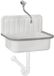 Differnz Lavabo à poser avec robinet - Blanc - Siphon et grille inclus
