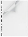 Rexel Nyrex Premium A4 Geponste zak met grijze rug, heldere, boven- en linkeropening, 25 stuks, 13682