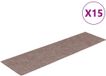 vidaXL Trapmatten zelfklevend 15 stuks 76x20 cm lichtbruin rechthoekig
