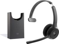 Cisco HS-WL-721-BUNAS-C casque/headset Sans fil Bandeau Bureau/centre d'appels Bluetooth Station de recharge Noir