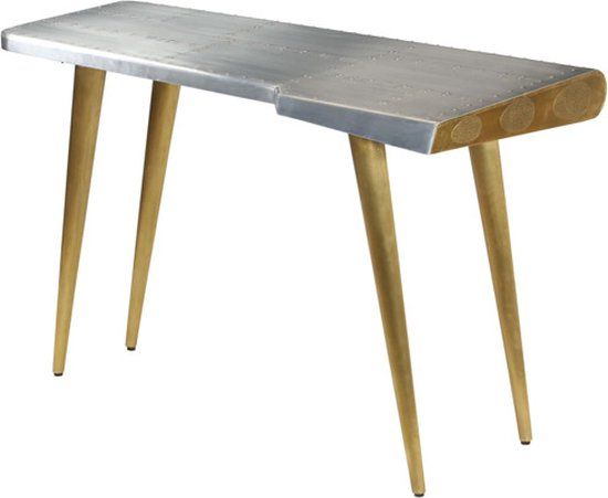 vidaXL Schrijftafel Aviator vintage luchtvaartstijl 120x60x76 cm